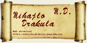 Mihajlo Drakula vizit kartica
